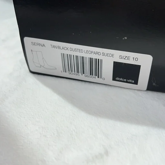 Dolce Vita Serena Leopard Suede Booties - Picture 2 of 3